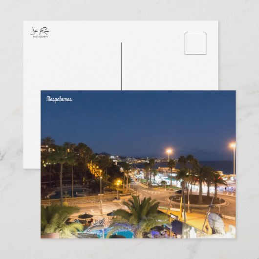 Maspalomas Blue Hour Briefkaart (Voorkant / Achterkant)