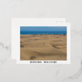 Maspalomas duinen folie feestdagen briefkaart (Voorkant / Achterkant)