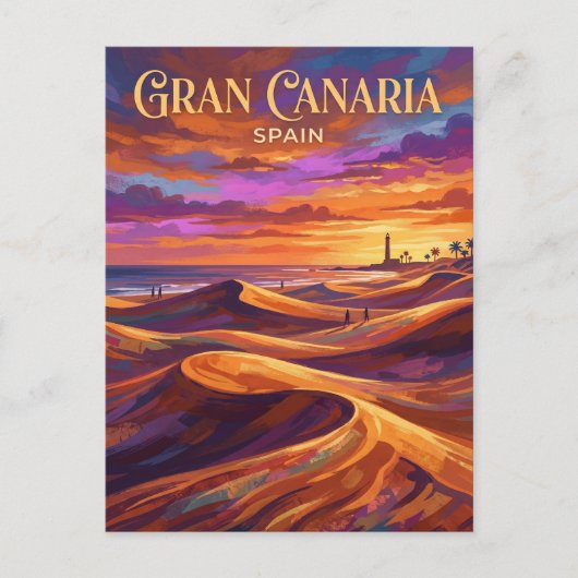 Maspalomas Dunes Spanje Briefkaart (Voorkant)