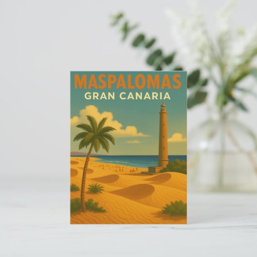 Maspalomas Gran Canaria Briefkaart (Staand voorkant)