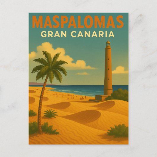  Maspalomas Gran Canaria Briefkaart (Voorkant)
