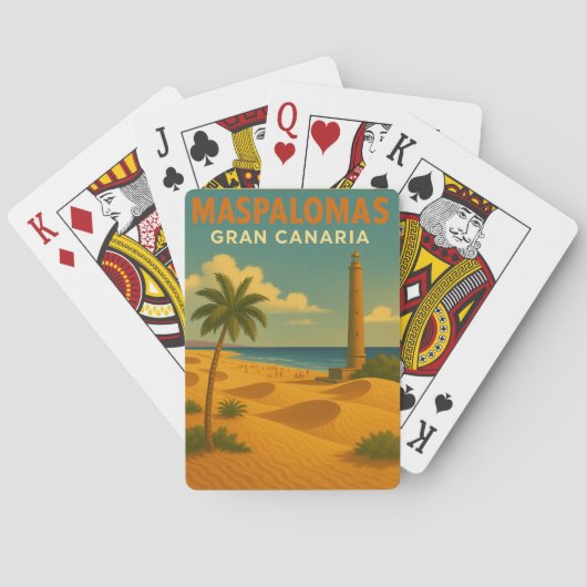  Maspalomas Gran Canaria Pokerkaarten (Achterkant)