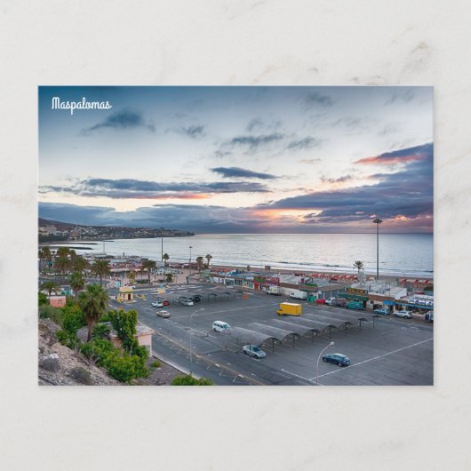 Maspalomas Sunrise Briefkaart (Voorkant)