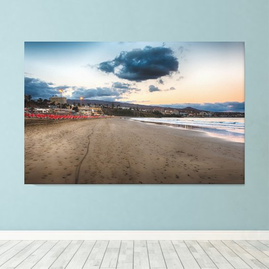 Maspalomas Sunset Canvas Afdruk (Insitu (Houten vloer))