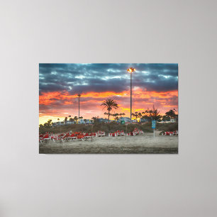 Maspalomas Sunset Canvas Afdruk