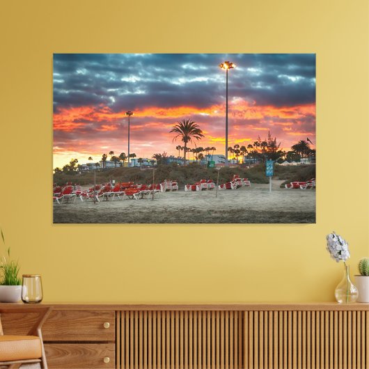 Maspalomas Sunset Canvas Afdruk (Insitu (Woonkamer))