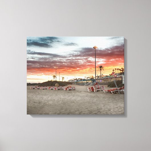 Maspalomas Sunset Canvas Afdruk (Voorkant)
