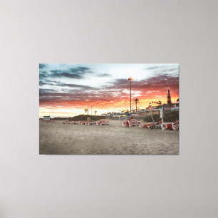 Maspalomas Sunset Canvas Afdruk
