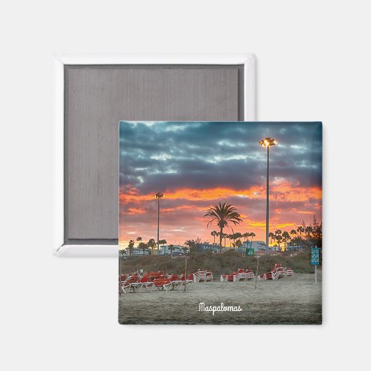 Maspalomas Sunset Magneet (Voorkant / Achterkant)