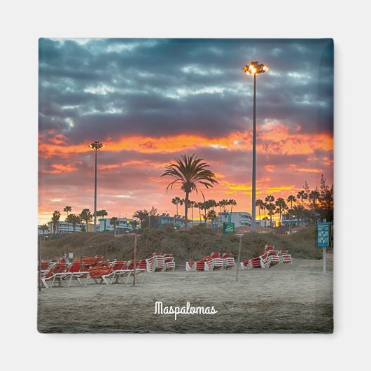 Maspalomas Sunset Magneet (Voorkant)