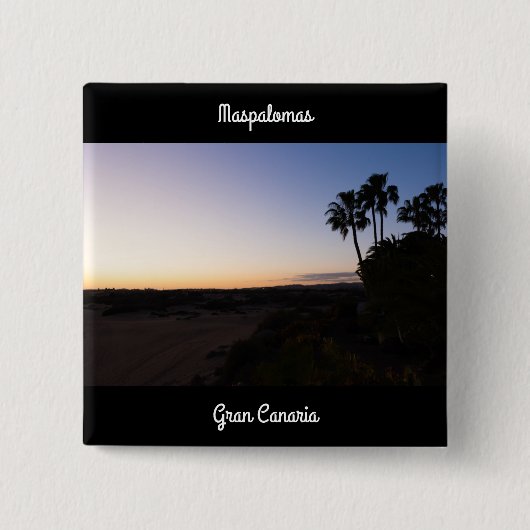 Maspalomas Vierkante Button 5,1 Cm (Voorkant)