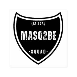 "Masq2Be font design 12" Zelfinktende Stempel