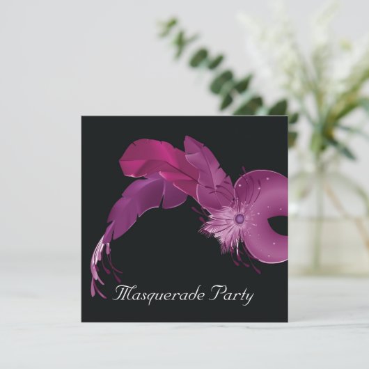 Masquarade Kaart (Staand voorkant)