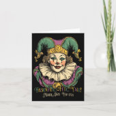 Masque Mardi Kleding Kostuums Mardi Gras C Kaart (Voorkant)