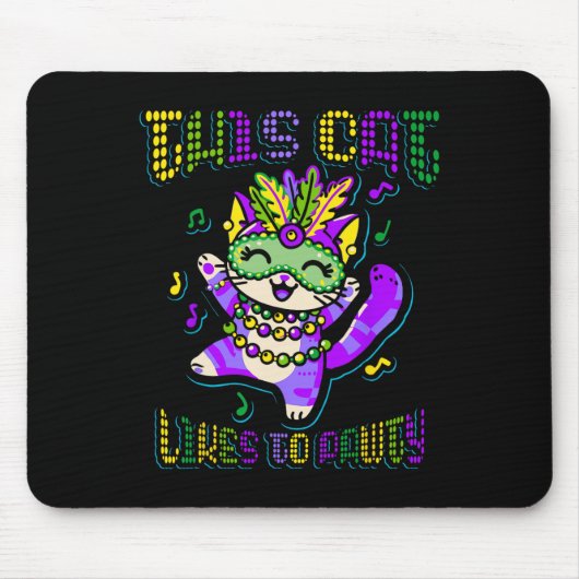 Masque Mardi Kleding Kostuums Mardi Gras Kat Muismat (Voorkant)