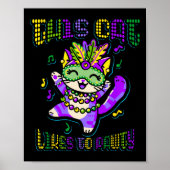 Masque Mardi Kleding Kostuums Mardi Gras Kat Poster (Voorkant)