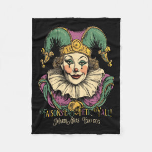 Masque Mardi Kleding Kostuums Vintage Mardi Gras C Fleece Deken