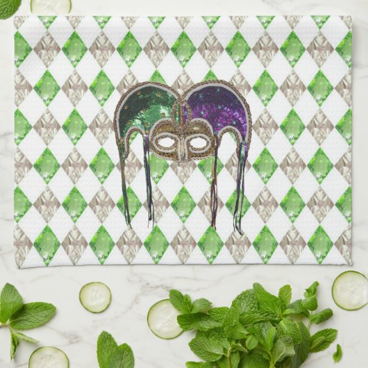 Masque une Paillette Theedoek (Gevouwen)