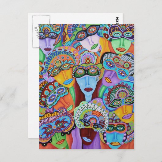 Masquerade 7 briefkaart (Voorkant / Achterkant)