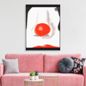 Masquerade #Abstract #circus #clown #hypocrisy Canvas Afdruk (Insitu (Woonkamer))