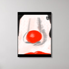 Masquerade #Abstract #circus #clown #hypocrisy Canvas Afdruk