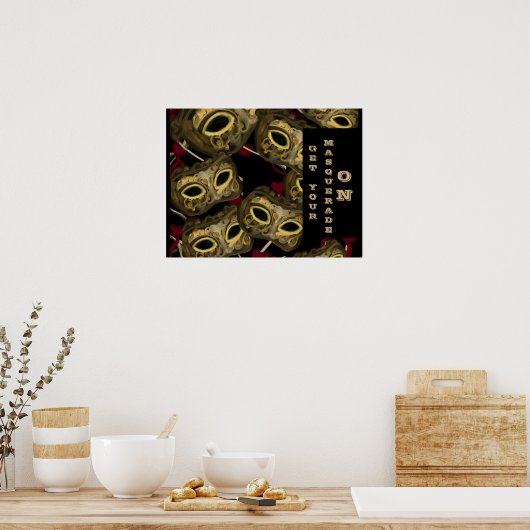 MASQUERADE ART POSTER (Keuken)