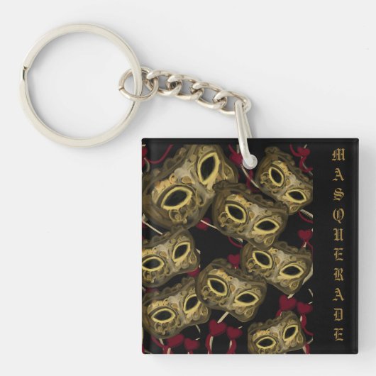 MASQUERADE ART SLEUTELHANGER (voorkant)