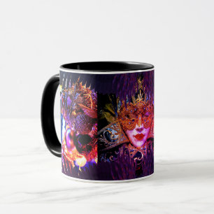 Masquerade bal beauty gezichtsmasker kunst roze pa mok