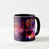 Masquerade bal beauty gezichtsmasker kunst roze pa mok (Voorkant rechts)