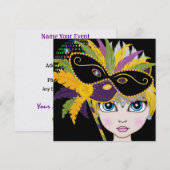 Masquerade Bal / Festival / Kostuum Feest - SRF Kaart (Voorkant / Achterkant)