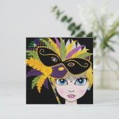 Masquerade Bal / Festival / Kostuum Feest - SRF Kaart (Staand voorkant)