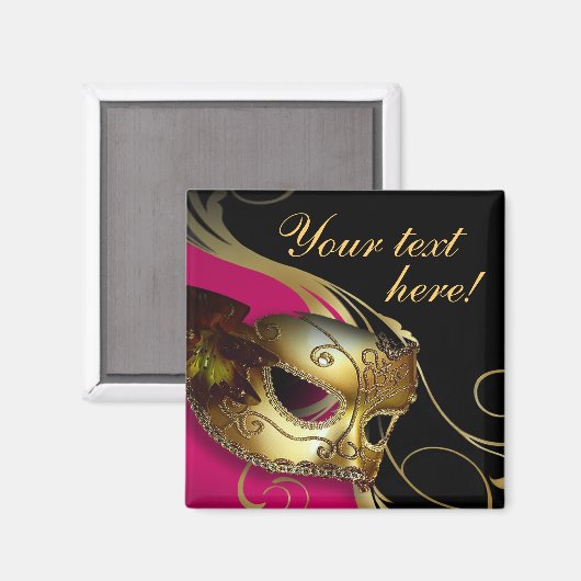 Masquerade Bal Kostuum Party Favor Magnet (Voorkant / Achterkant)