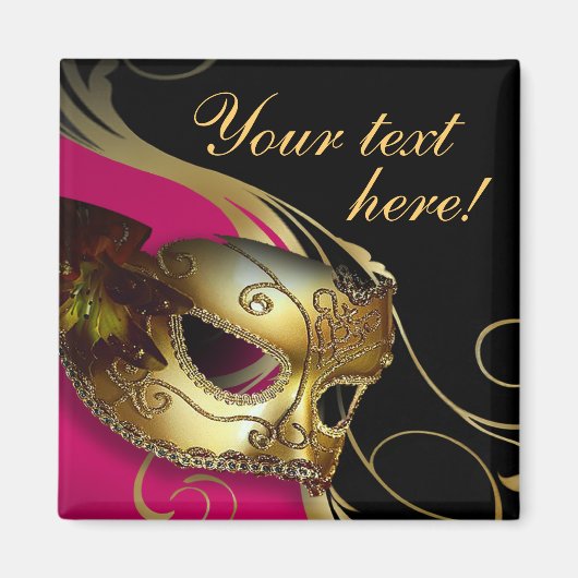 Masquerade Bal Kostuum Party Favor Magnet (Voorkant)