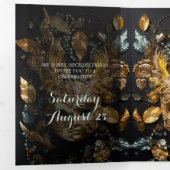 Masquerade Bal Quinceanera Party Uitnodiging (Binnenzijde eerst)