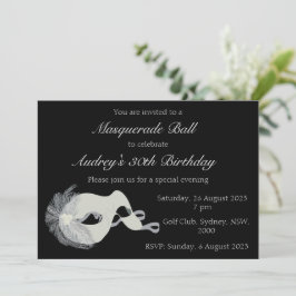 Masquerade bal uitnodiging