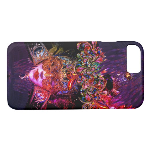 Masquerade Ball Beauty gothic zwart paarse roze Case-Mate iPhone Case (Achterkant (Horizontaal))