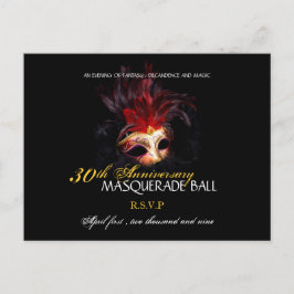 Masquerade Ball - Briefkaart Beantwoorden Kaarten