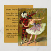 Masquerade Ball Costume Party uitnodigingen (Voorkant / Achterkant)