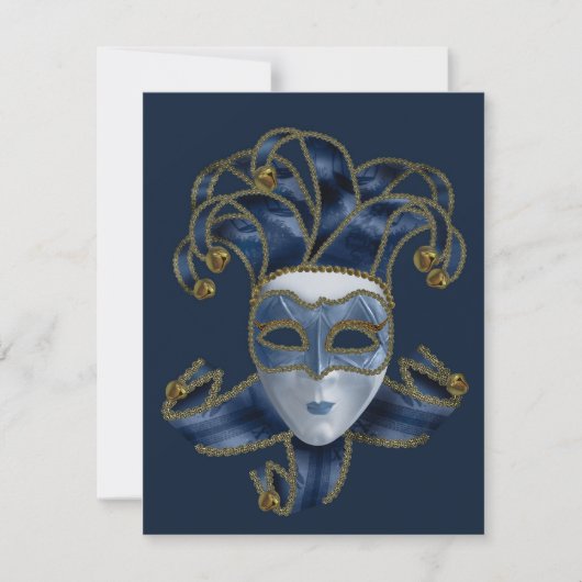 Masquerade Ball - Designer Party Invitation Kaart (Voorkant)