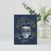 Masquerade Ball - Designer Party Invitation Kaart (Staand voorkant)
