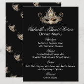 Masquerade Ball Dinner Menu (Voorkant / Achterkant)