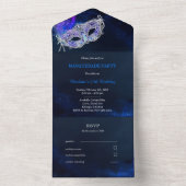 Masquerade Ball en RSVP Sjabloon (Binnen)
