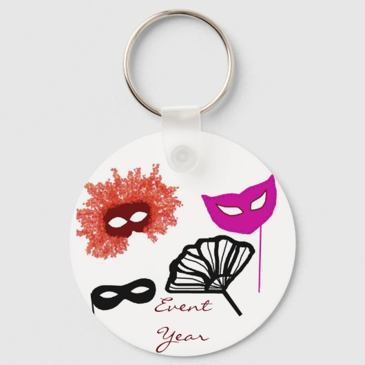 Masquerade ball, EventYear-sleutelketen Sleutelhanger (Voorkant)