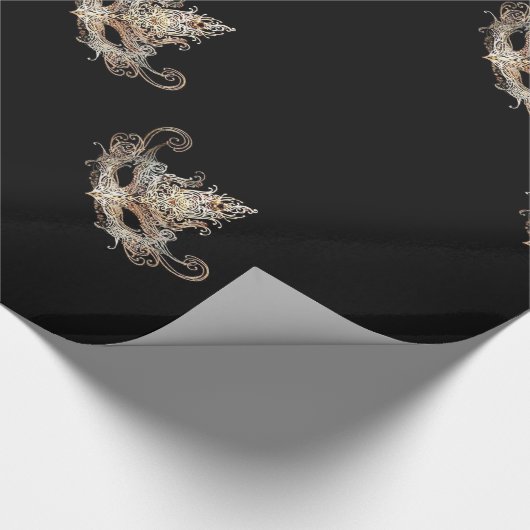 Masquerade Ball Gift Wrap Cadeaupapier (Hoek)