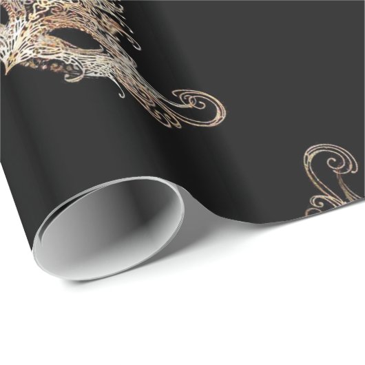Masquerade Ball Gift Wrap Cadeaupapier (Rol Hoek)