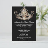 Masquerade Ball Hotel Accommodards Informatiekaartje (Staand voorkant)