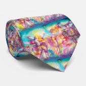 MASQUERADE BALL, Mardi Gras Maskers, Dance, Music Stropdas (Opgerold)