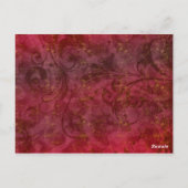 Masquerade Ball Mardi Gras Wedding Table Cards Briefkaart (Achterkant)