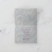 Masquerade Ball Mask Paarse bruiloft Bedankt (Binnen)