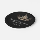 Masquerade Ball Paper-Borden Papieren Bordje (Gekanteld)